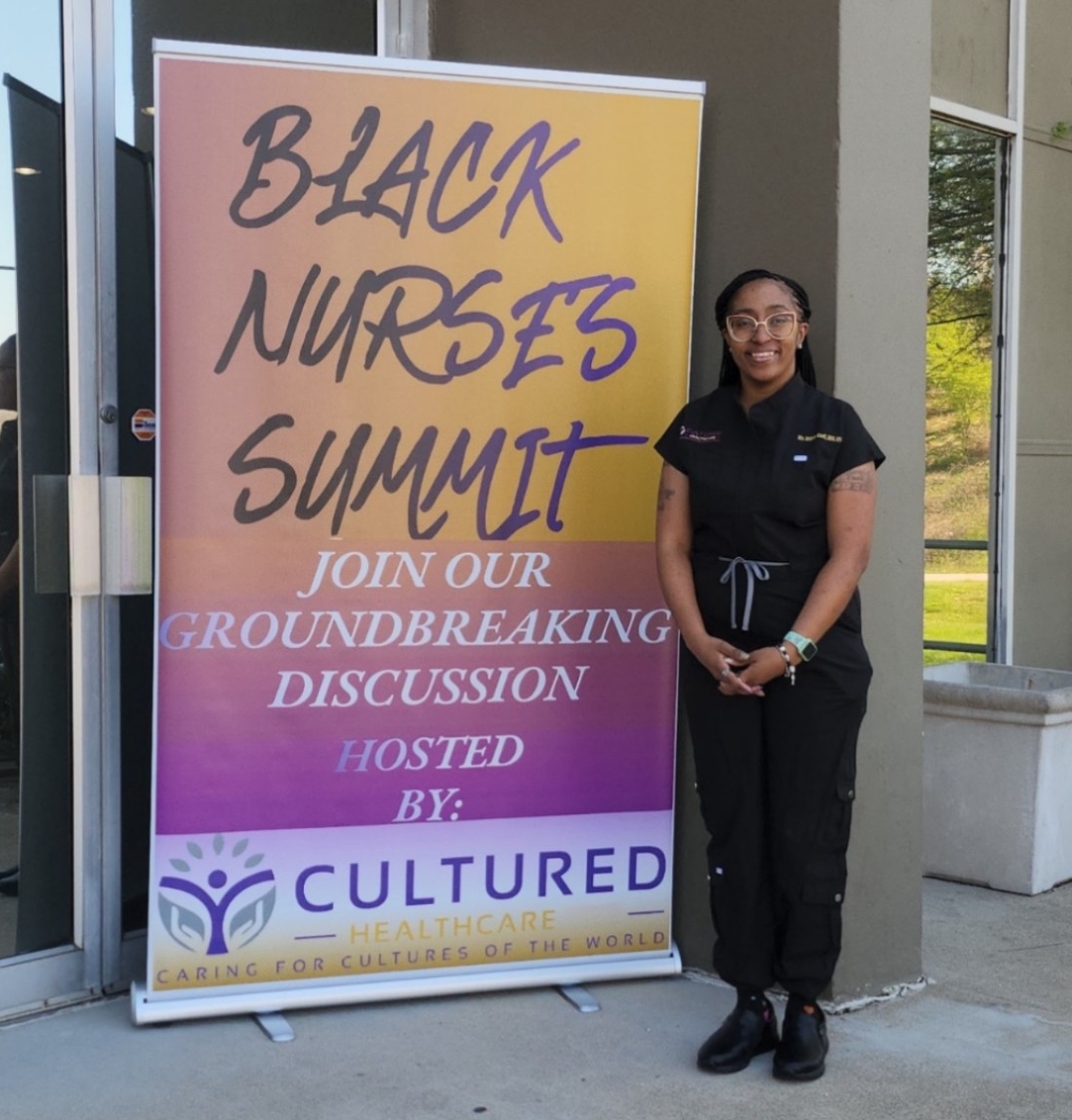 Knott at The Black Nurses Summit, hosted by The Cultured Healthcare Foundation 