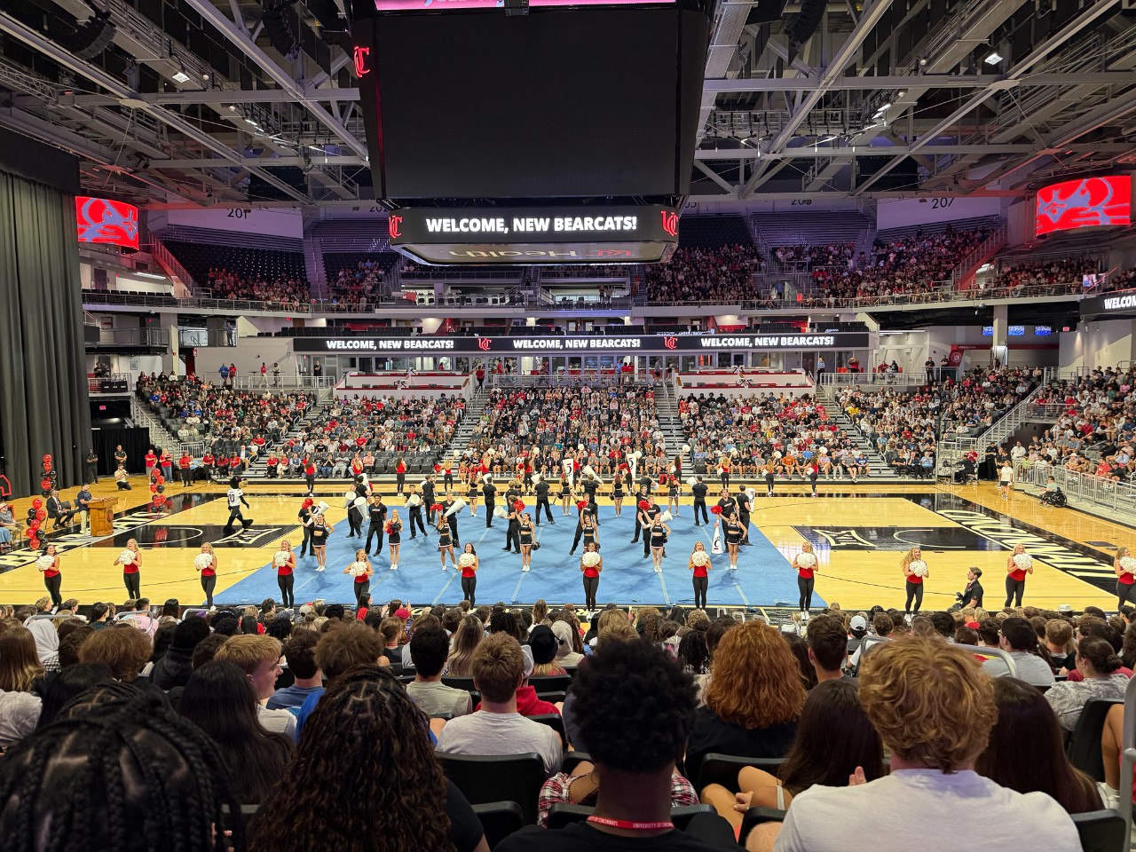 Students pack Fifth Third Arena.