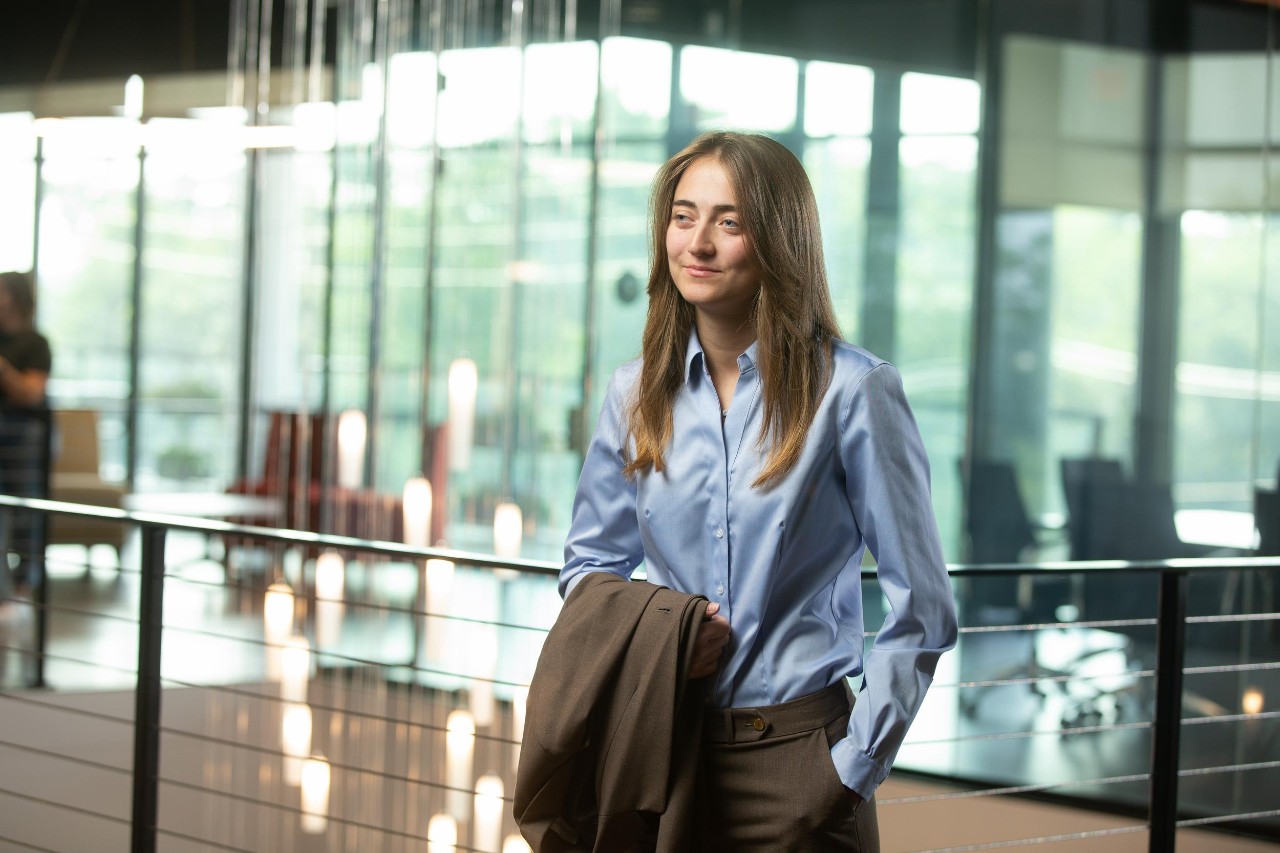 Engineering student Brooke Boeding co-ops at Kinetic Vision.