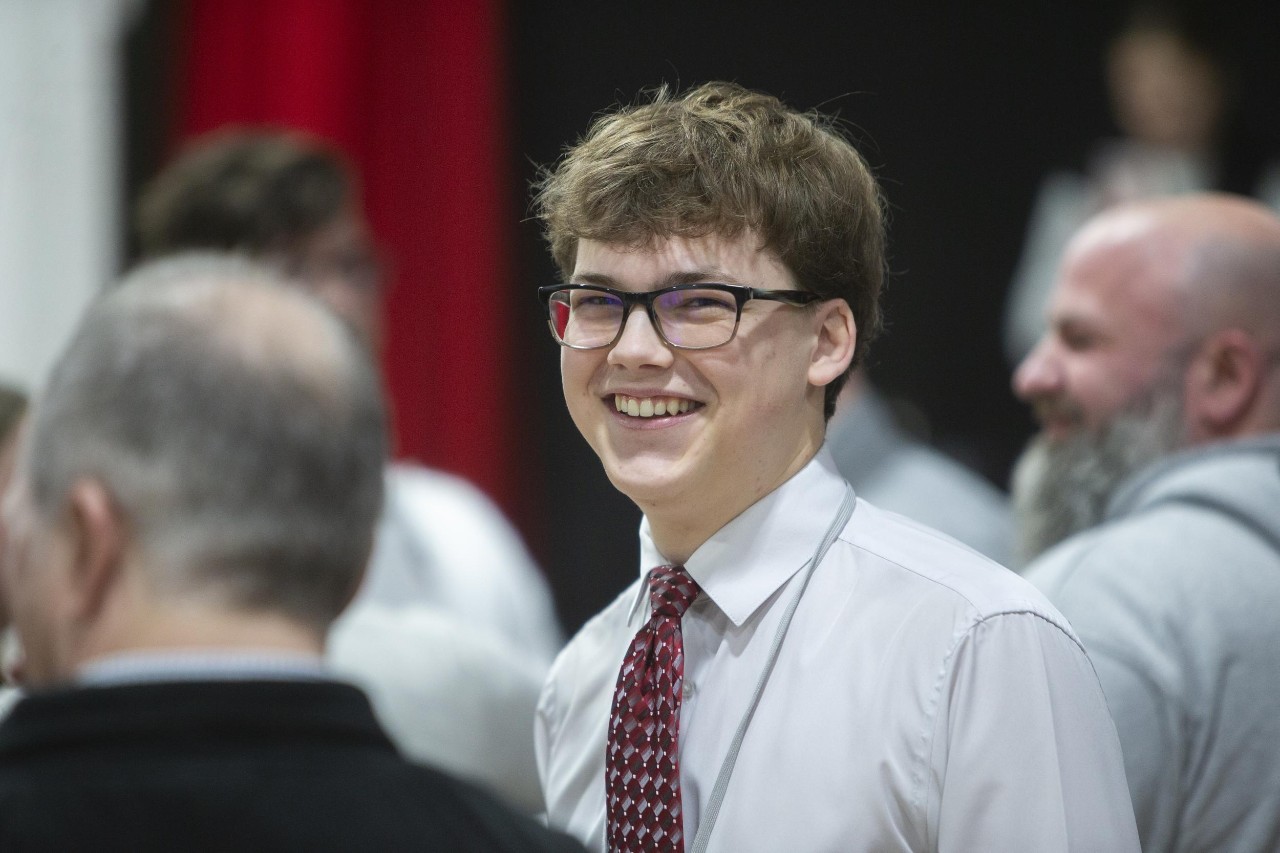UC celebrates Decision Day 2025 student surprises at La Salle High School, Nick Kolbinsky and Owen Herzog.