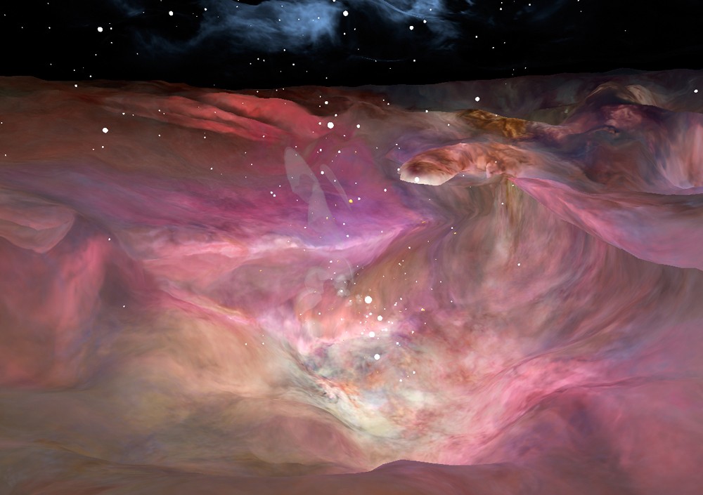 A nebula captured by the Hubble Space Telescope.