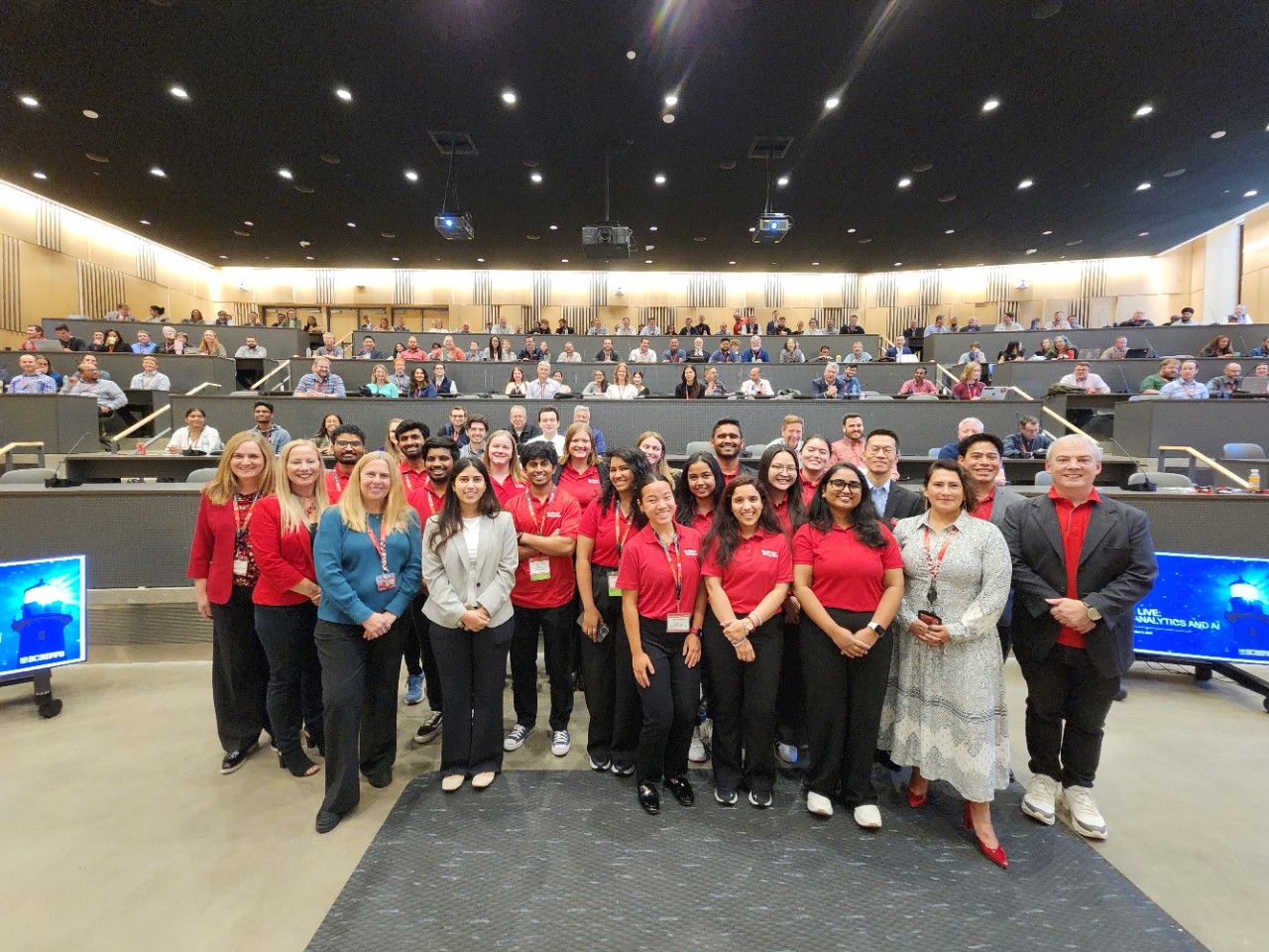 Data Science Symposium volunteer team and attendees. 