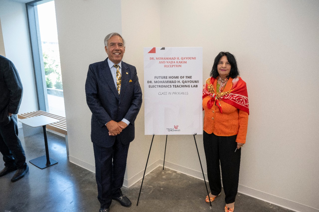 John W. Weidner intern Executive Vice President for Academic Affairs and Provost University of Cincinnati spoke during the celebration and tour of the Old Chemistry Building for Dr. Mohammad H. Qayoumi and Nadia Karim, MEd,RD Friday October 3, 2025 at Old Chemistry Building. Photos by Joseph Fuqua II