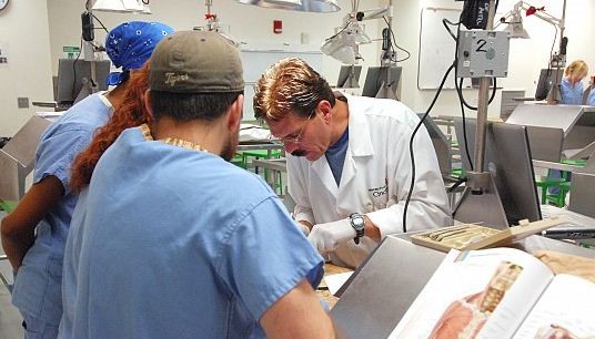 Bruce Giffin teaching medical students