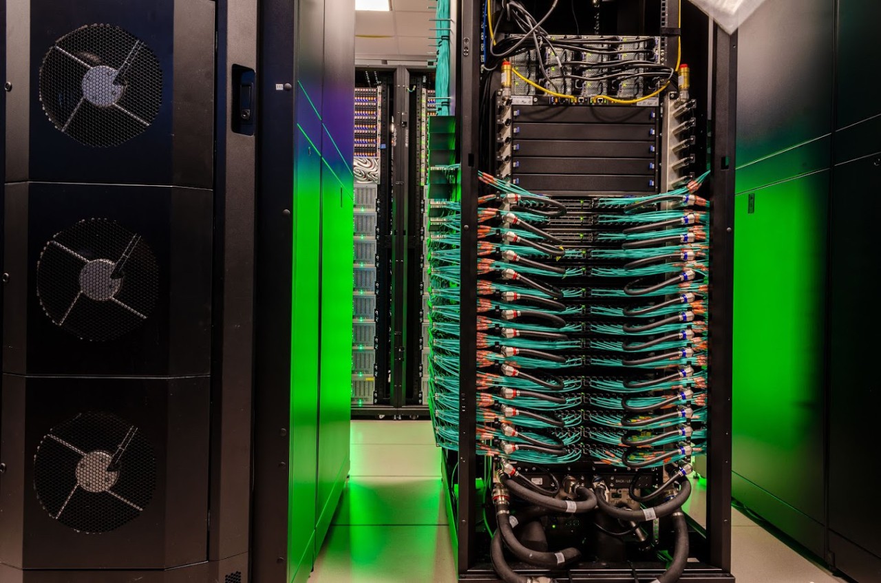 Core switches on a supercomputer