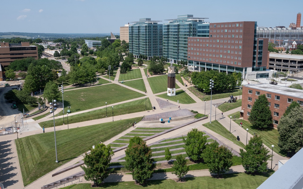 Marian Spencer Hall - From Campus Recreation Center roof