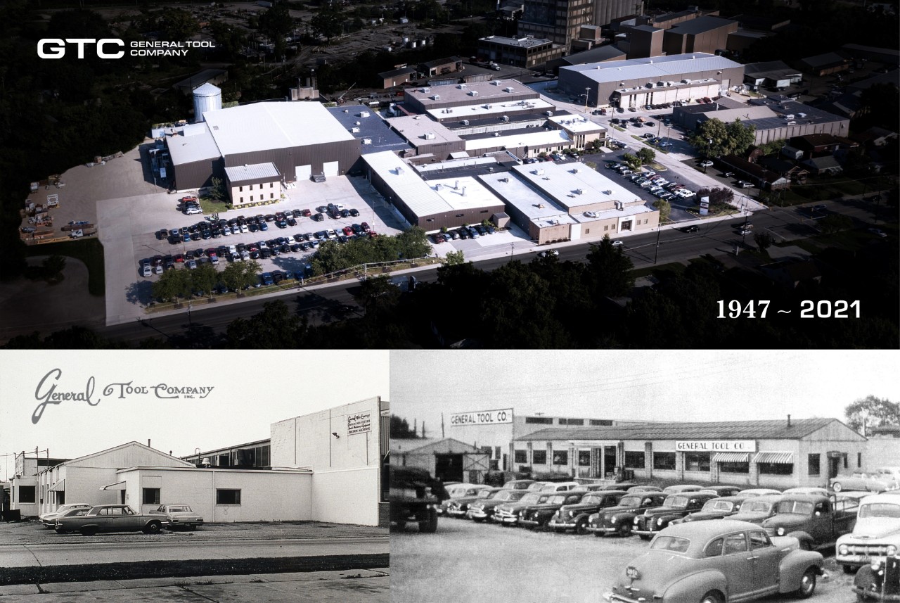 A view of General Tool's facility as it grew from 1947