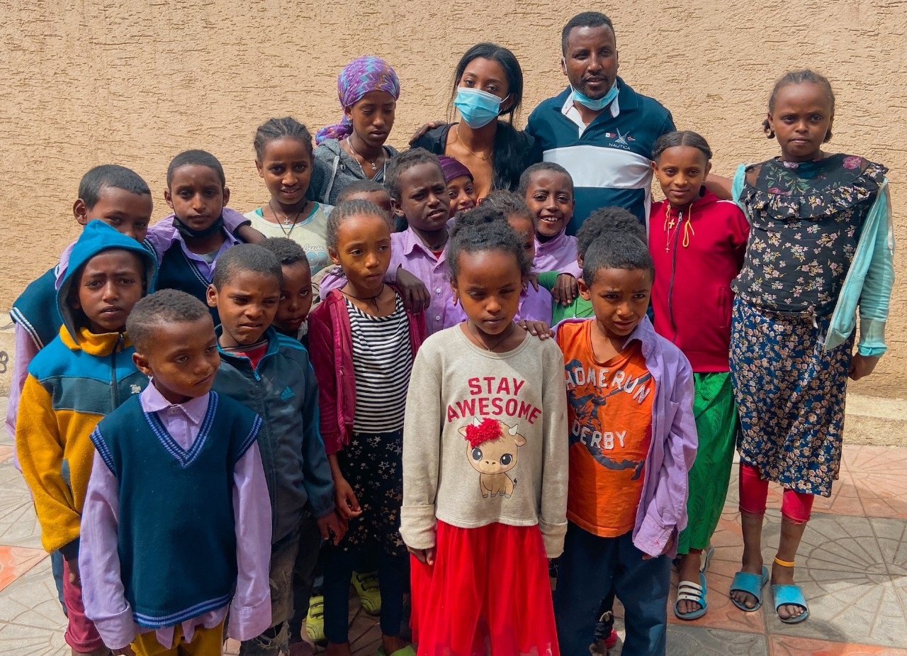 Bitanya Derese visits with Korah Kids in Addis Ababa, Ethiopia.