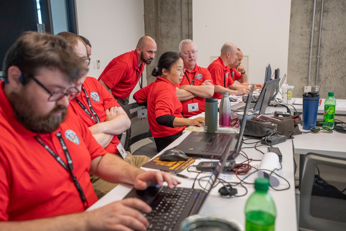 University of Cincinnati president Dr. Neville G. Pinto spoken and enjoyed the Distinguished Visitors Day for the OCRI and OhCR Pilot Cybersecurity Exercise on Friday July 15, 2022. Photos by Joseph Fuqua II