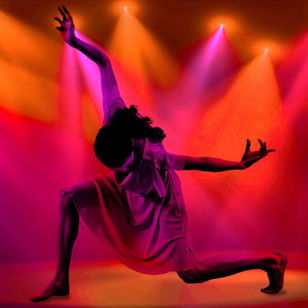 A promotional graphic for Student Choreographers' Showcase. Photo/ Provided by Shauna Steele. Design by Mikki Graff.