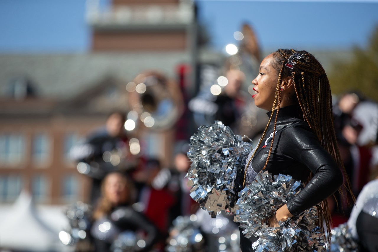 Pep rally on Mainstreet prior to UC's Homecoming football game.