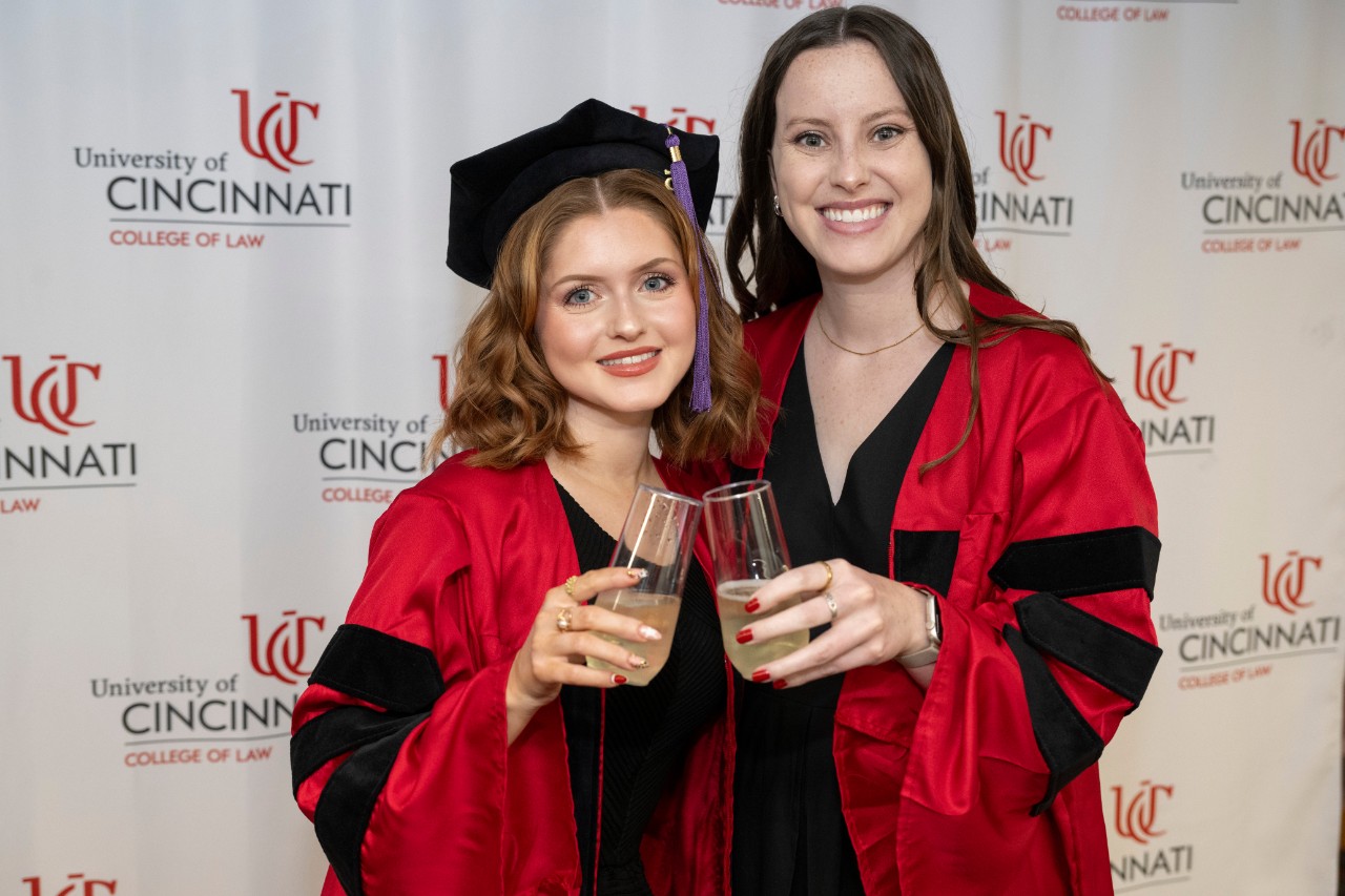 Haider Ala Hamoudi, Dean University of Cincinnati College of Law spoke during One Hundred Ninety Second hooding ceremony for the College of Law Saturday May 17, 2025 at Fifth Third Area. Photos by Joseph Fuqua II